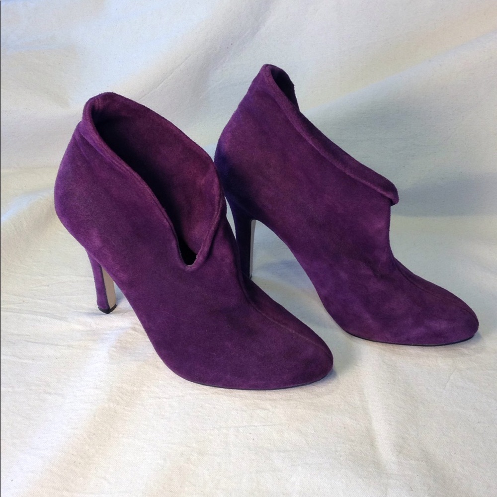 Forever Twenty One Purple Suede Heels